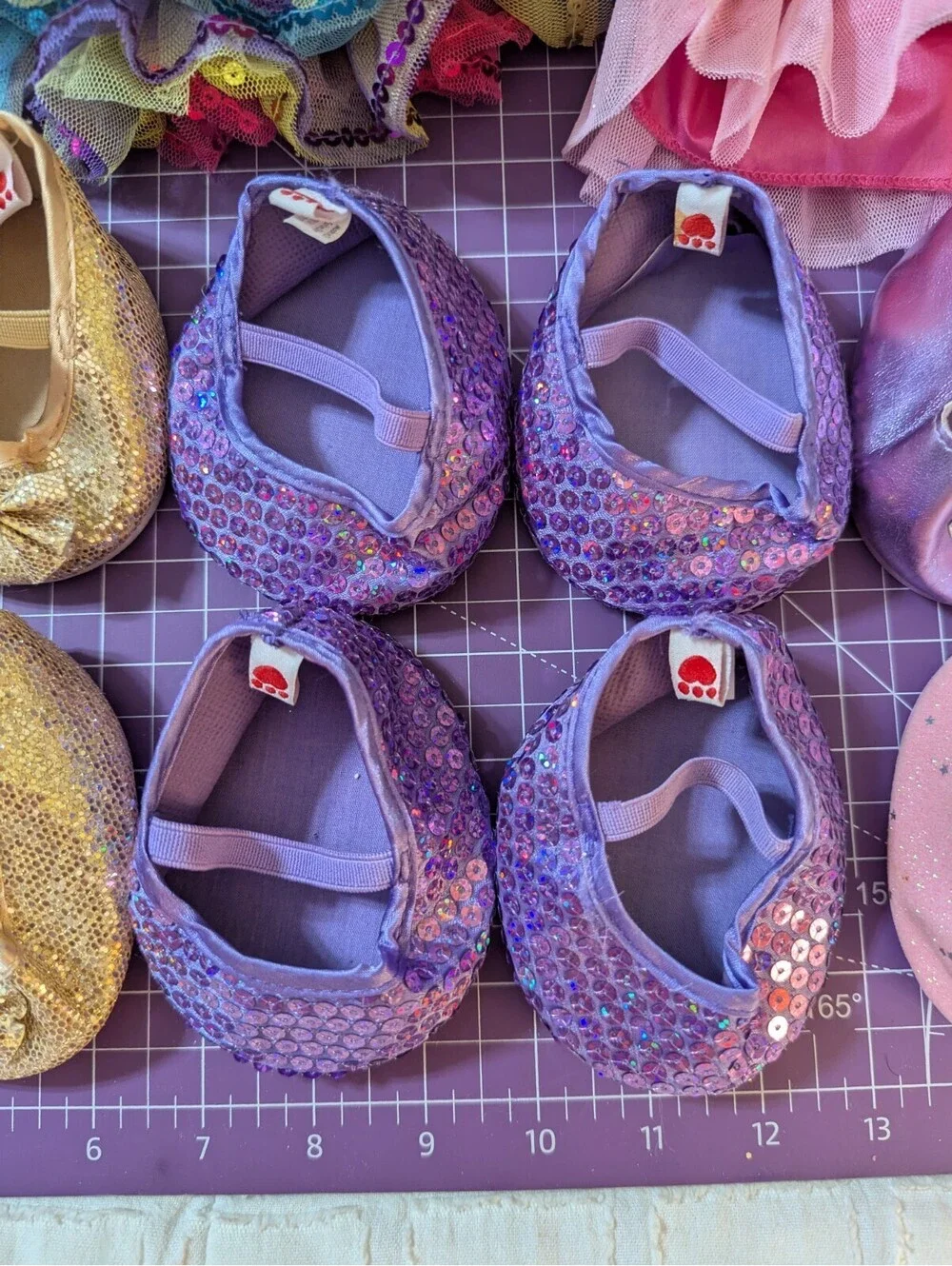 Large Build A Bear Clothing and Accessories Lot Dress Skirt Shoes Crown